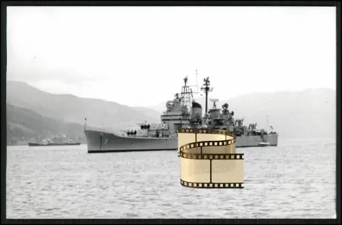 Foto 14x9cm - USS Boston (CA-69) - Schwerer Kreuzer - 1944 im Einsatz vor Küste