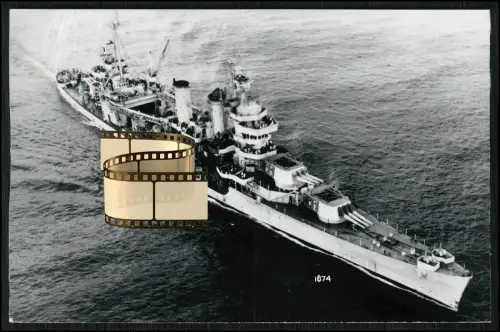 Foto 14x9cm - USS Minneapolis (CA-36) - schwerer Kreuzer - von 1933 im Einsatz