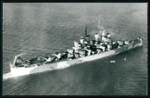 Foto 14x9cm - USS Springfield (CL-66) leichter Kreuzer 1944 Einsatz Tarnanstrich