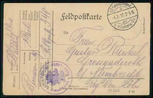 12x Postkarte - Stempel Deutsche Feldpost 1. WK Weltkrieg - 1914-18 gelaufen