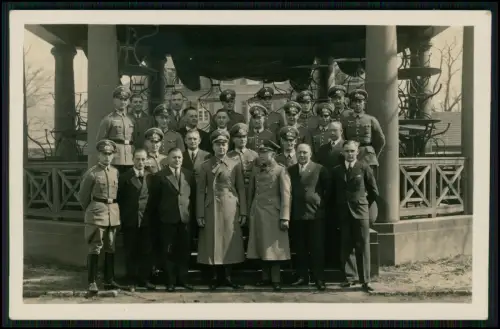 Foto AK Abschlusslehrgang 1935 Zahlmeisterschule Ludwigsburg Offiziere Ziviliste