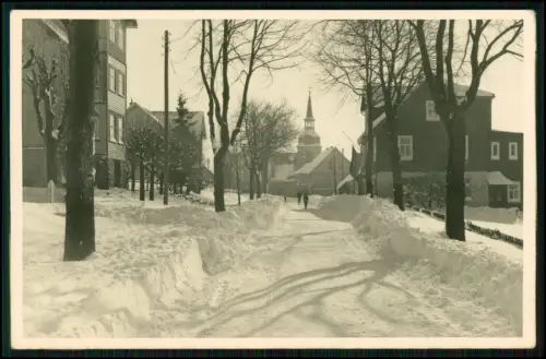Echt Foto AK - Winterlich in Hohegeiß - Braunlage Oberharz umgeben von Schnee