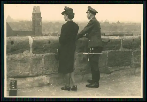 9x Foto - Nürnberg in Mittelfranken Bayern - Soldat besucht die Stadt 1936