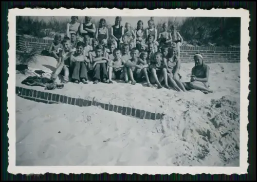 11x Foto - Ferienlager 1936 Wangerooge - Schüler aus Bünde Westfalen Strand u.a.