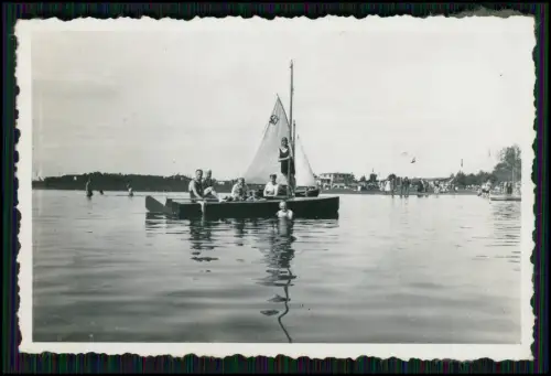 3x Foto - Dümmer See 1937 - Hüde Lehmbruch - Segeln Baden und Natur genießen