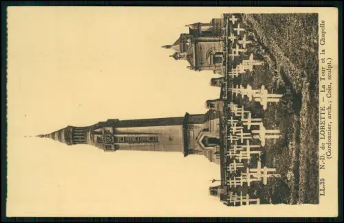13x AK - 1. WK Notre-Dame de Lorette - Gedenkkirche und andere in Nordfrankreich