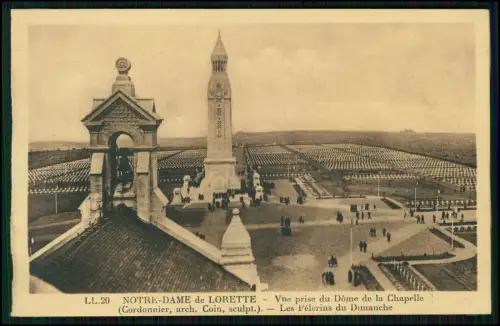 13x AK - 1. WK Notre-Dame de Lorette - Gedenkkirche und andere in Nordfrankreich