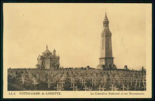 13x AK - 1. WK Notre-Dame de Lorette - Gedenkkirche und andere in Nordfrankreich