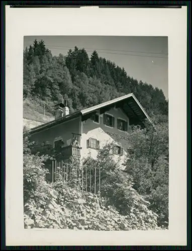 Foto 12x9cm - Schuhmacherei Schlemmer - steht auf Fassade über Fensterläden 1930