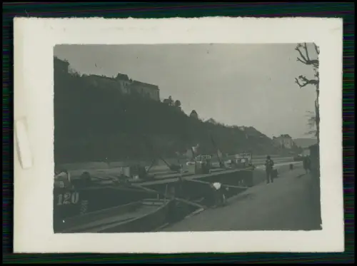 Foto - Passau Donau - Veste Oberhaus Donauufer Boote Schlepper Lastkahn - 1933