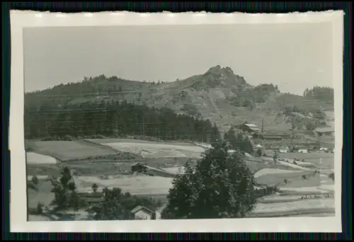 5x Foto - Österreich Dorf - Hügellandschaft Felder Wald Höfe Fabrik - 1930