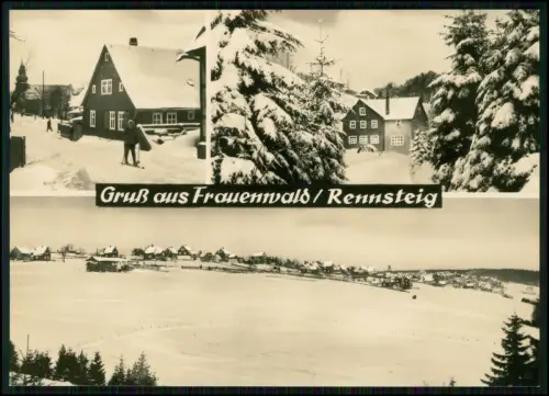 3x Echt Foto AK - Frauenwald am Rennsteig Ilmenau in Thüringen diverse Ansichten