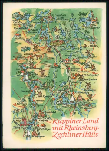 6x Echt Foto AK - Rheinsberg Ostprignitz-Ruppin Brandenburg - diverse Ansichten