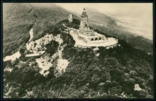 4x Echt Foto AK - Kyffhäuser-Denkmal Harzvorland - in Thüringen Steinthaleben