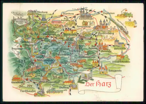 7x Echt Foto AK - Der Harz - Ansichten Niedersachsen Sachsen-Anhalt Thüringen