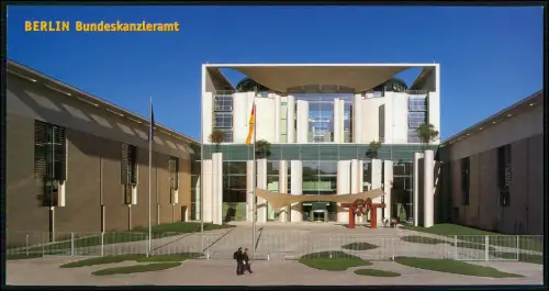 XL-Postkarte 23x12cm - Berlin Bundeskanzleramt Zentrum deutscher Regierungsmacht