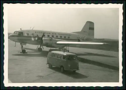 11x Foto mit Flugzeug von Bulgarian Air VW T1 Flughafen Budapest Luftbilder u.a.