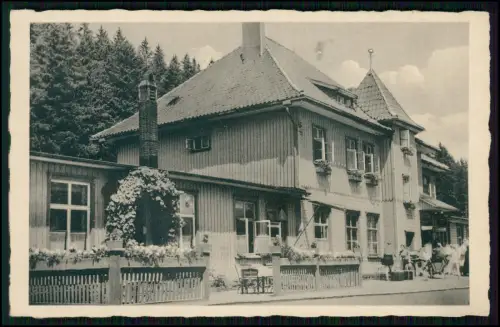 AK - Bahnhofs Hotel Altenau im Oberharz - Charmantes Holzhaus mit Blumenschmuck