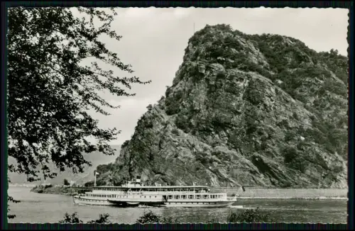 2x Foto AK - St. Goarshausen am Rhein - Hotel auf Loreley und Dampfer Elberfeld