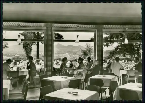 2x Foto AK - Hotel Casselsruhe Bonn auf Venusberg - Blick ins Tal Außenterrasse