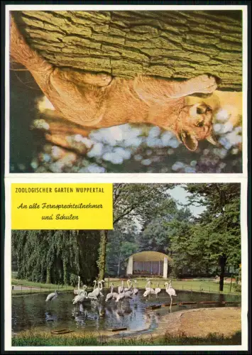 Zoologischer Garten Wuppertal Heimat v. 3500 Tieren alle Erdteile inkl. Aquarium