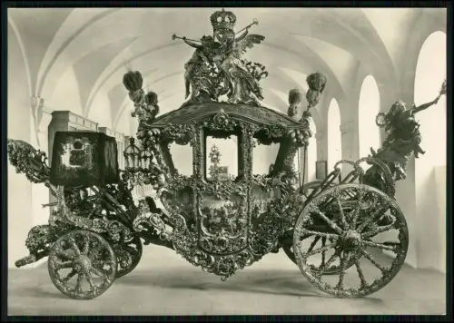 Foto AK - Prunkwagen König Ludwig II. Schloss Nymphenburg Marstallmuseum München