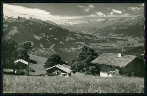 4x Foto AK - Beatenberg Berner Oberland - Chalets beim Amisbühl Thunersee u. a.
