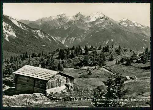 Foto AK Tgantieni Lenzerheide auf Tinzenhorn Piz Michel Piz d’Err  Bündner Alpen