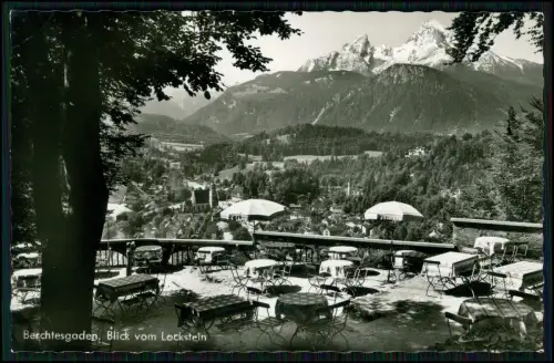 Foto AK - Berchtesgaden vom Lockstein Blick vom Café-Restaurant auf Ort Watzmann