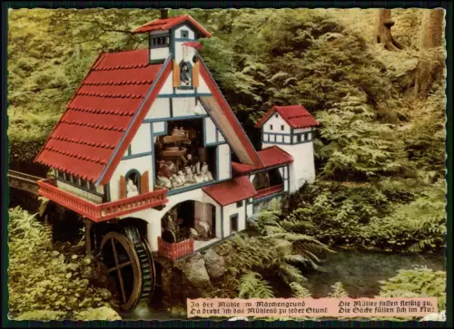 2x AK - Märchengrundmühle Kurpark in Bad Sachsa Schmelzteich am Katzenstein u.a.