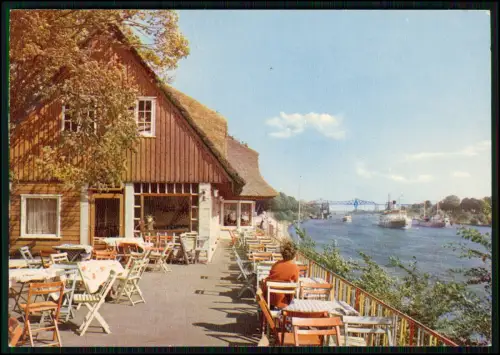 3x AK Café Martje Flor in Rendsburg direkt am Nord-Ostsee-Kanal beim Kanaltunnel