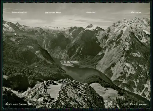 3x AK Jenner bei Berchtesgaden mit Jennerbahn, Panorama über Königssee und Alpen