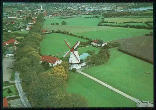 2x AK - Luftbild Dybbøl Windmühle in Dänemark - Blick auf Sønderborg Syddanmark