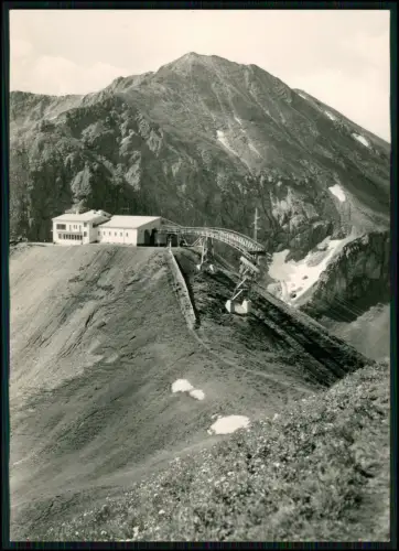 2x Foto AK - Kanzelwandbahn Riezlern im Kleinwalsertal – imposante Bergstation