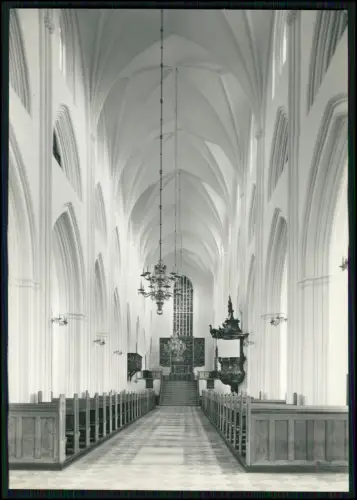 2x Foto AK - Innenansicht St.-Knuds-Dom Odense Kirche des Bistums Fünen Dänemark