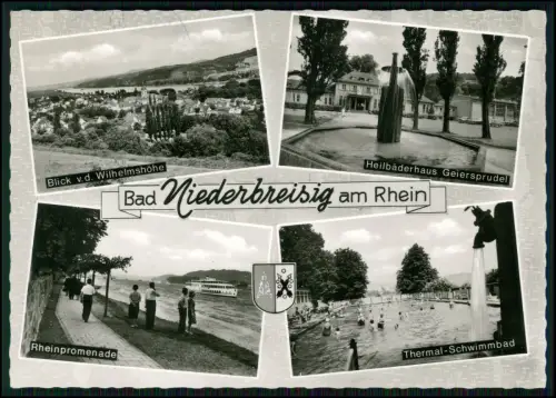 AK - Bad Niederbreisig Bad Breisig am Rhein - Rheinpromenade u.a. Erholung pur