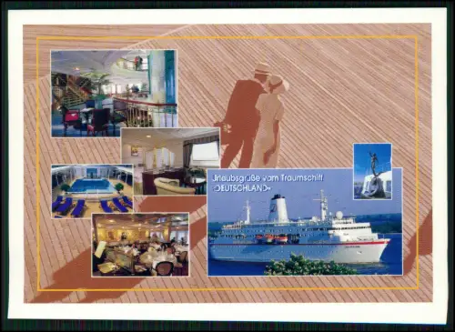 AK - Traumschiff Deutschland - Luxusliner mit Pool, Kabinen und Restaurants