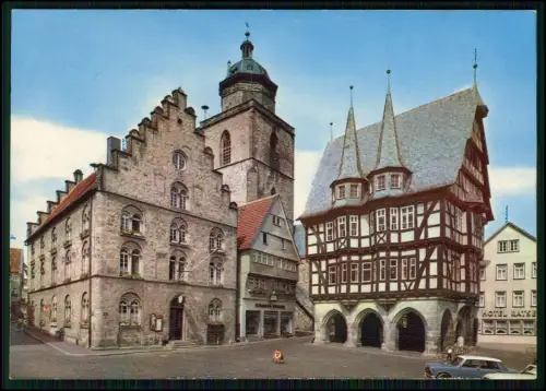 4x AK - Alsfeld in Hessen – Marktplatz mit Rathaus - Fachwerkhäuser Hotel