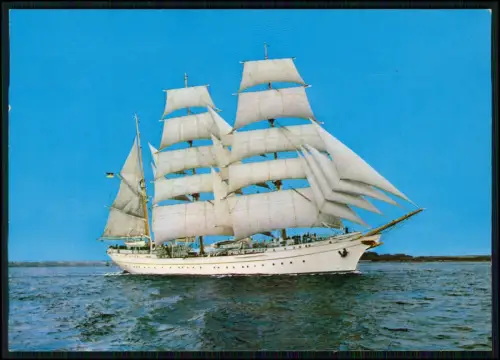 Foto AK - Segelschiff Bark - Gorch Fock - Baujahr 1958 - Schöning u. Co. Lübeck