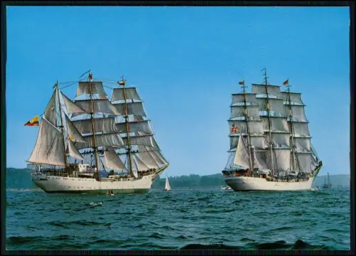 Foto AK - Segelschiff Vollschiff - Dänemark 1933 - u. Bark Gloria Kolumbien 1958