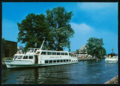 Foto AK - Mülheim an der Ruhr - Wasserbahnhof mit Ausflug Schiff Heinrich Thöne
