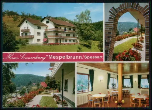 Foto AK - Mespelbrunn im Spessart - Haus Sonnenhang - Pension Gasthof Terasse
