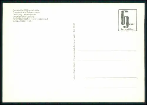 7x AK - Freudenstadt Schwarzwald - Wälderbähnle Freudenstädter Bimmelbahn - u.a.