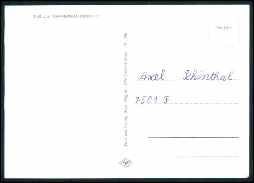3x AK - Kreuzkapelle in Frammersbach Hofreith - und andere Spessart Unterfranken
