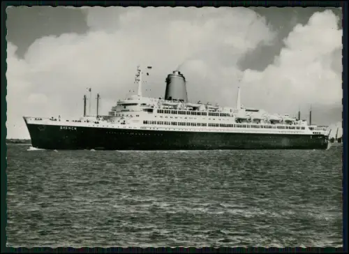 Foto AK - Passagierschiff TS Bremen - Schiff des Norddeutschen Lloyd - Pasteur