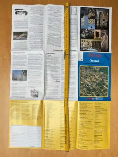 Deutschsprachiger Oxford-Reiseführer der BTA - Infos & Tipps - Faltblatt 60x35cm