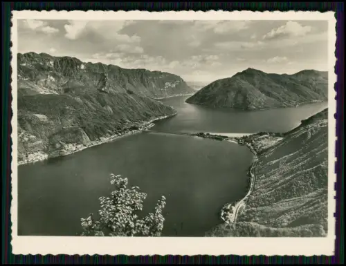 10x Foto - Lugano Schweiz im Tessin - am Luganer See - Italien Grenze - Ansicht