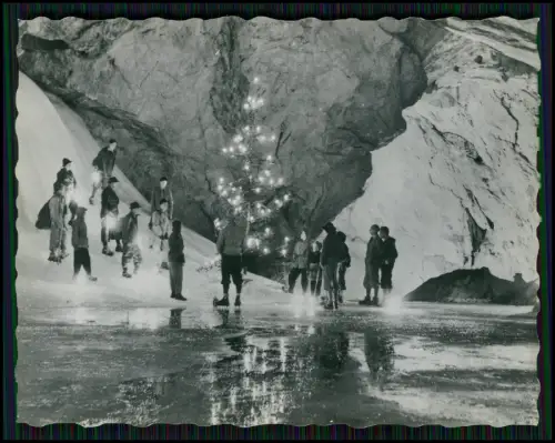 12x Foto - Eispalast Eisriesenwelt Salzburg - Weihnacht im Eis ein Fest funkelt