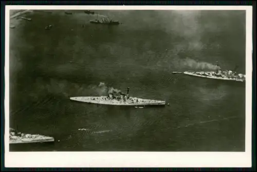 Foto AK - SMS Hindenburg u. SMS Baden u. SMS Derfflinger - Kaiserliche Marine