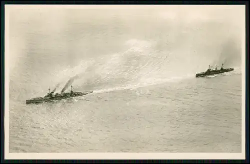Foto AK - SMS Seydlitz Schlachtkreuzer und SMS Von der Tann - Skagerrak-Schlacht